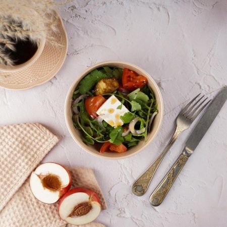 Салатник 800 мл d 14,6 см h7 см Aristocrat Peach Tea Stackable Noble [6]