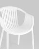 Стул с подлокотниками Kolstad пластик белый