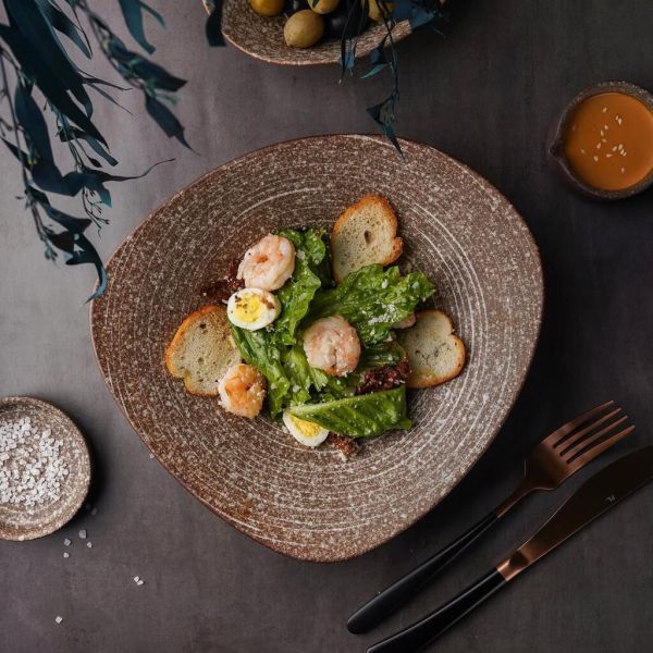 Салатник 500 мл 25,5*23,8 см h5,5 см Brown Untouched Taiga P.L. Proff Cuisine [1]