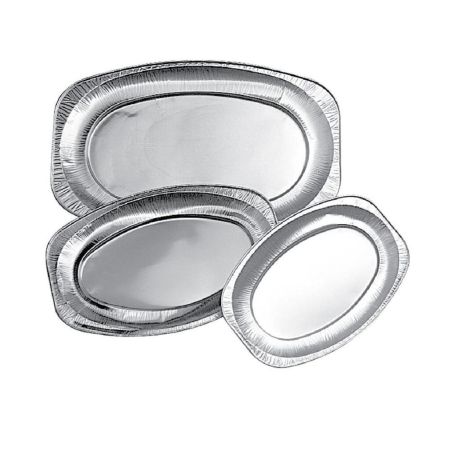 Поднос сервировочный, 35,1*24,3*2(h) см, алюминиевая фольга, 10 шт/уп