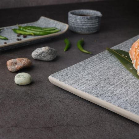 Блюдо прямоугольное 33*21 см h1,3 см Stone Untouched Taiga P.L. Proff Cuisine [1]