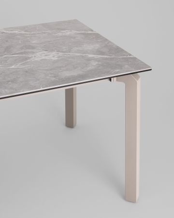 Стол обеденный Varden раскладной 160-220х90 см керамика серый