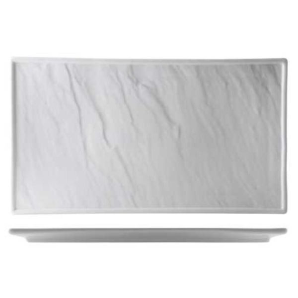 Блюдо прямоугольное 25,5*36 см Relief белое фарфор P.L. Proff Cuisine [1]