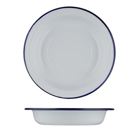 Салатник 600 мл d 18,9 см h3,6 см Blue Rim эмалированая сталь SUNNEX [1]