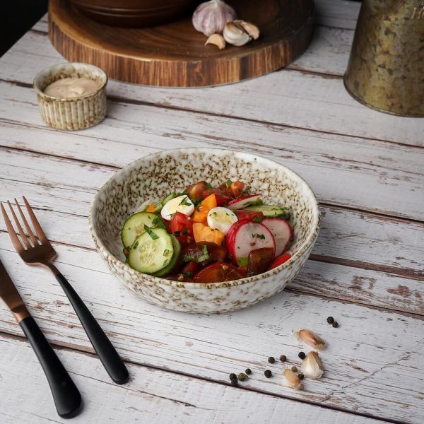 Салатник 550 мл d 18 см h4,3 см Brown Spider Silk P.L. Proff Cuisine [3]