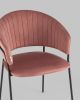 Стул Бруно велюр пыльно-розовый