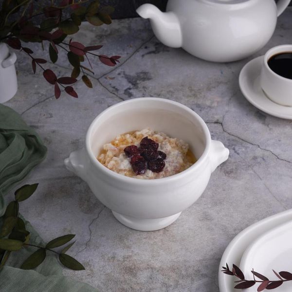 Бульонница 450 мл d 11 см h10,5 см горшочек "Лев" белая фарфор P.L. Proff Cuisine [3]