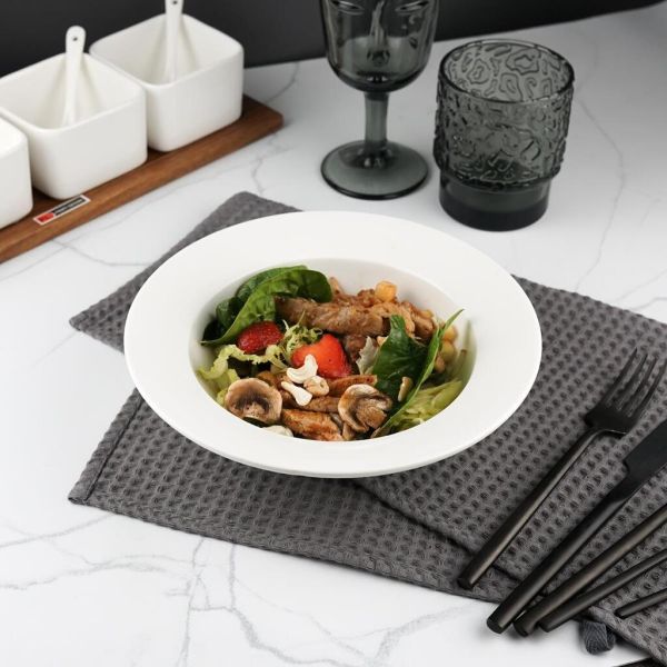 Тарелка глубокая 500 мл d 21 см h6,5 см белая фарфор P.L. Proff Cuisine [4]