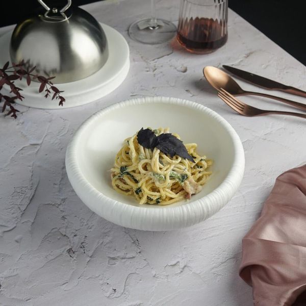 Салатник 300 мл d 22,5 см h6 см плоский White Moon P.L. Proff Cuisine [2]