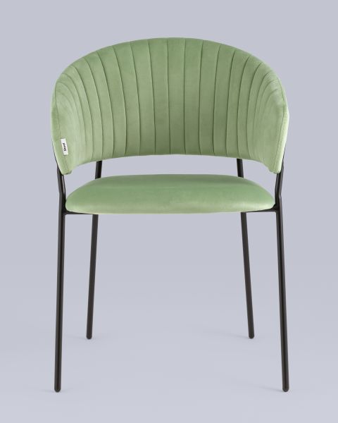 Стул Бруно велюр фисташковый