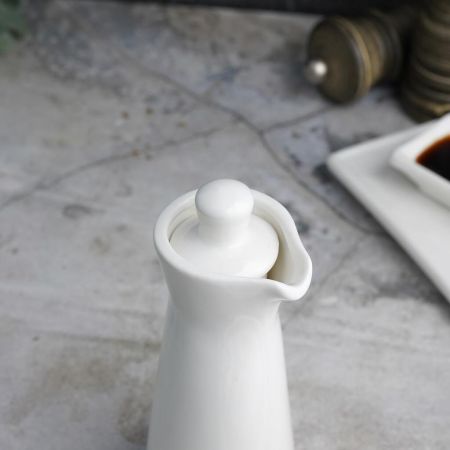Соусник 150 мл бутылочка для соевого соуса белый фарфор P.L. Proff Cuisine [6]