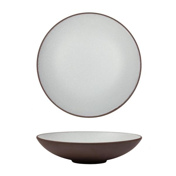 Салатник 650 мл d 23 cм h3 cм White Matt New Brown Taiga P.L. [4]