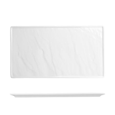 Блюдо прямоугольное 30*17 см h1,5 см Relief белое фарфор P.L. Proff Cuisine [3]