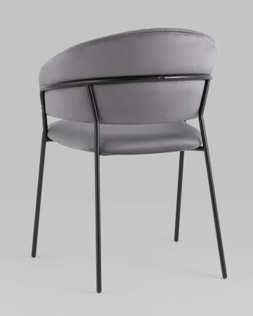 Стул Бруно велюр серый