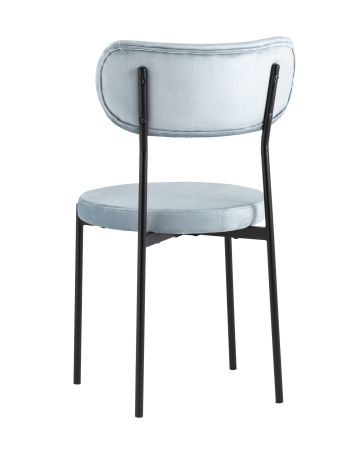 Стул Барбара велюр серо-голубой