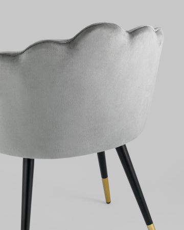 Стул Камилла велюр серый