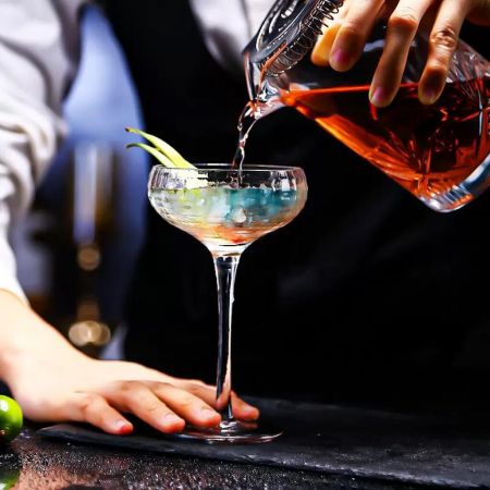 Рюмка коктейльная 190 мл "Bahamas Optical" d 8,4/9,1 см h16 см Cocktail Week P.L. [6]