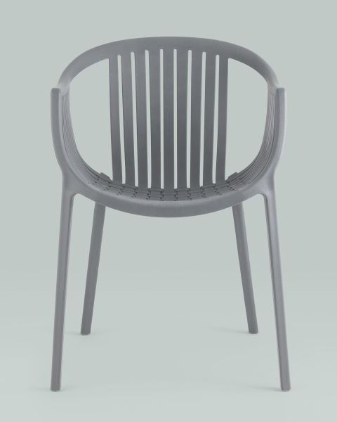Стул с подлокотниками Kolstad пластик серый