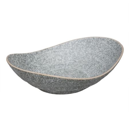 Салатник 410 мл 22,7*14,5 см h6,8 см Side Up Stone Untouched Taiga P.L. [1]