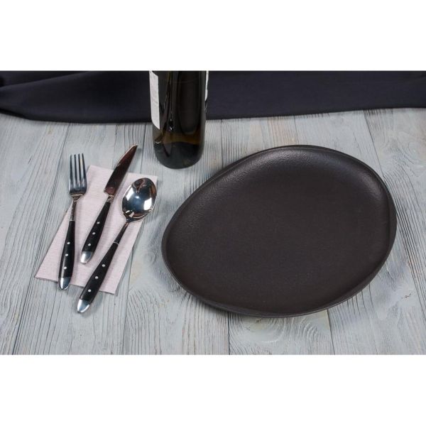 Блюдо овальное 33*25 см h2,7 см Smooth Black Raw Stellar P.L. Proff Cuisine [1]