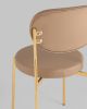 Стул Барбара NEW экокожа бежевая золотые ножки