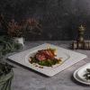 Тарелка 30,5*30,5 см h1,5 см квадратная Oyster белая фарфор P.L. Proff Cuisine [1]