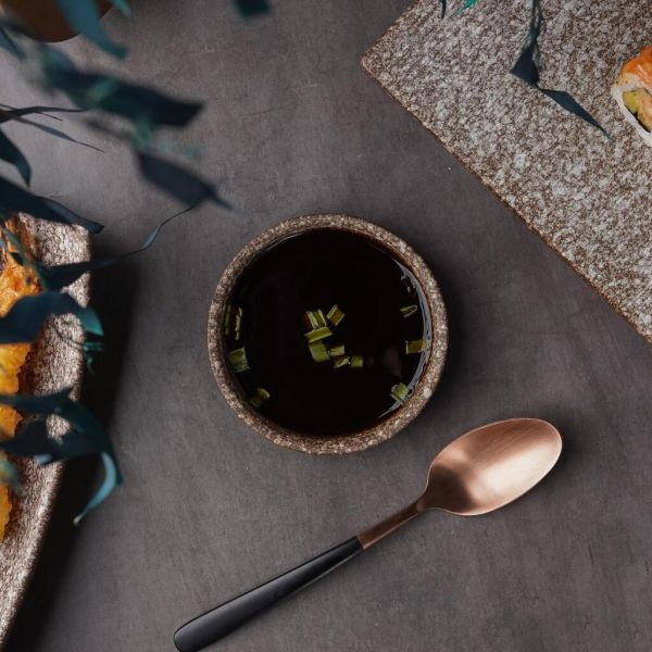 Соусник 45 мл d 8,7 см h1,8 см круглый Brown Stone Untouched Taiga P.L. Proff Cuisine [1]