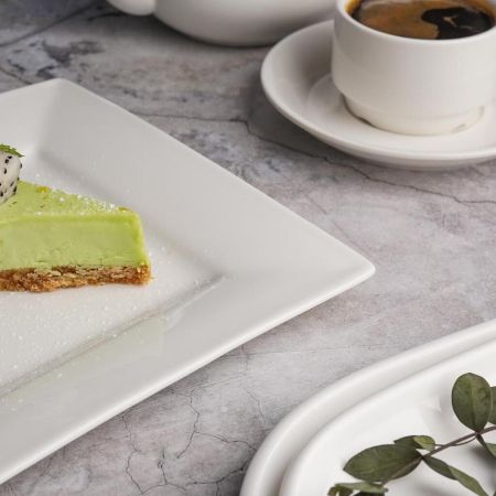 Тарелка 21,5*21,5 см h2,2 см квадратная белая фарфор P.L. Proff Cuisine [4]