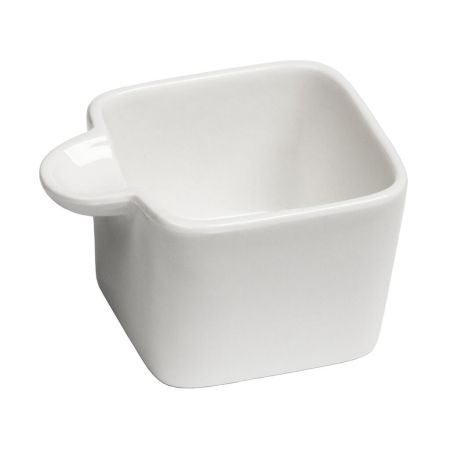 Соусник 70 мл 7,5*6 см h4,5 см Mini Mix с ручкой белый фарфор P.L. Proff Cuisine [6]