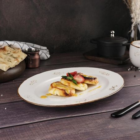 Блюдо овальное 30*22,5 см h2,2 см Grace Noble [1]