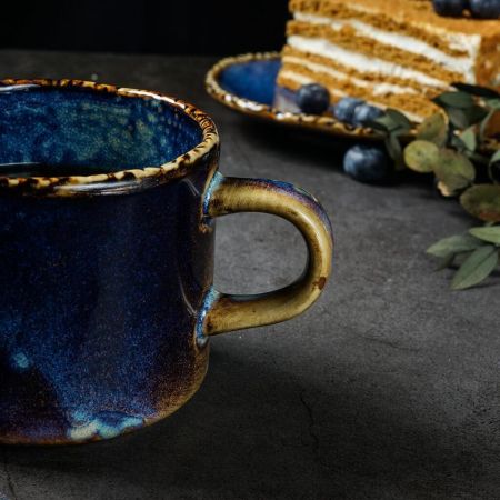 Кружка 355 мл d 9,1 см h7,9 см Aqua Blue P.L. Proff Cuisine [6]