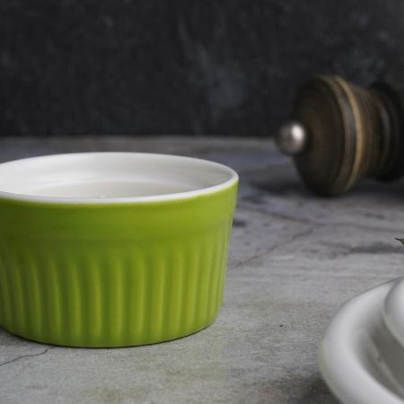 Соусник  80 мл 6,5 см Рамекин круглый зеленый фарфор P.L. Proff Cuisine [10]