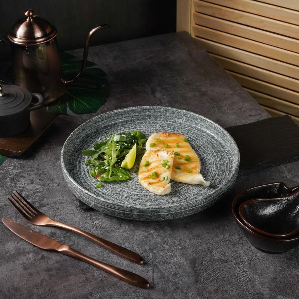 Тарелка с бортом 26,6 см h3 см глазурь Glossy Stone Untouched Taiga P.L. Proff Cuisine [1]