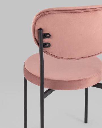 Стул Барбара NEW велюр пыльно-розовый