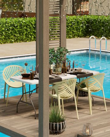 Стул Monstera пластик зеленый