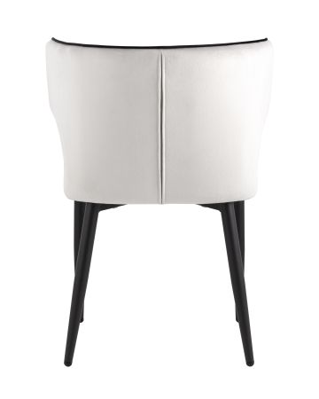 Стул Матео с кантом велюр светло-серый