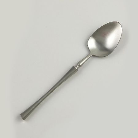 Ложка чайная 15 см матовое серебро PVD 1920-Silvery P.L. [12]