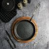 Сковорода для подачи 22 см h3 см круглая "Vintage Blued" углерод. сталь ИНДУКЦИЯ P.L.