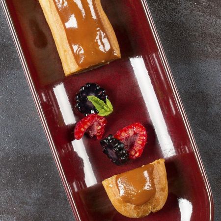 Блюдо овальное 32,5*10*3 см Evolution Dark Red P.L. Proff Cuisine [1]