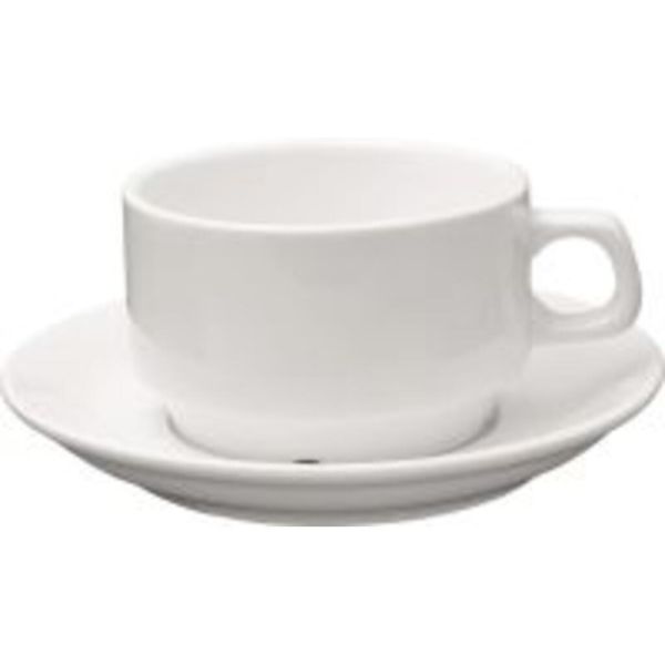 Чайная пара 250 мл белая фарфор Stackable P.L. Proff Cuisine [4]