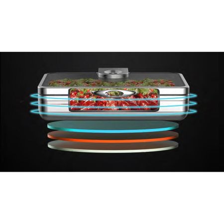 Мармит индукционный 5,5 л 2/3*65 с откидной крышкой и окном 41*48*15 см Burano SUNNEX