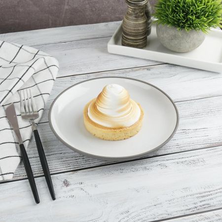 Тарелка d 21 см Evolution Blanc P.L. Proff Cuisine [6]