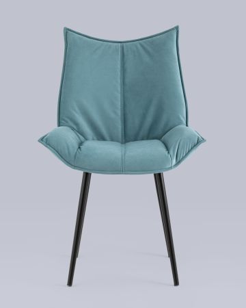 Стул Осло велюр пыльно-голубой