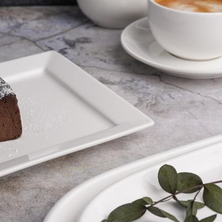Блюдо прямоугольное 26*17 см h2 см белое фарфор P.L. Proff Cuisine [6]