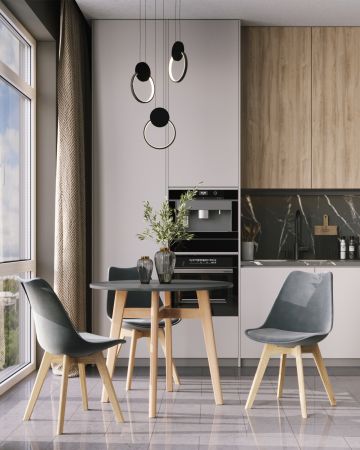 Стол обеденный Target Circle 90*90 черный