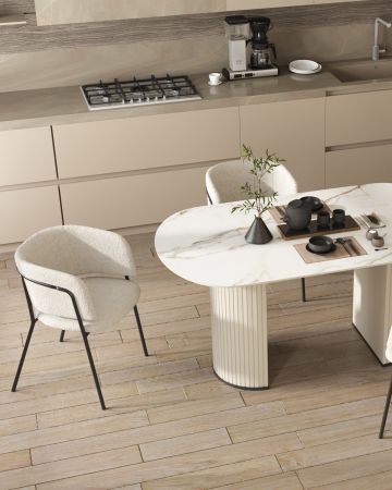 Стол обеденный Opera 160х90 белый