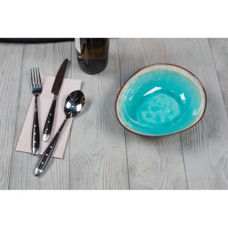 Салатник 600 мл d 20 см h 5,5 см Blue Light Spider Silk Stockholm P.L. [6]