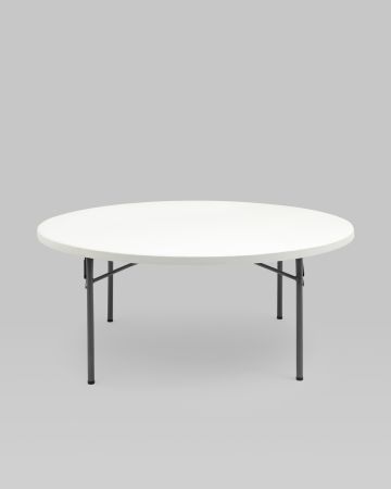 Стол круглый складной пластиковый Кейт 180