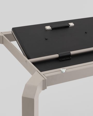 Стол обеденный Varden раскладной 160-220х90 см керамика серый