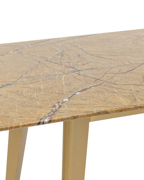 Стол обеденный Ричмонд 120*80 охра стеклянный